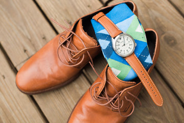 Blue and Green Groomsmen Socks