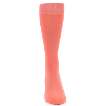 Coral Reef Solid Color Men's Dress Socks