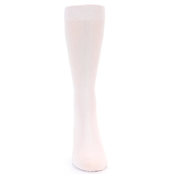 Petal Pink Blush Solid Color Men's Dress Socks