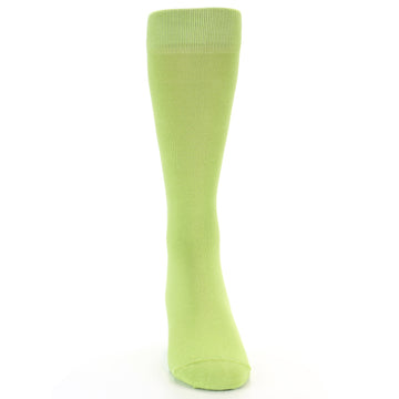 Lime Green Solid Color Socks - Men's Dress Socks