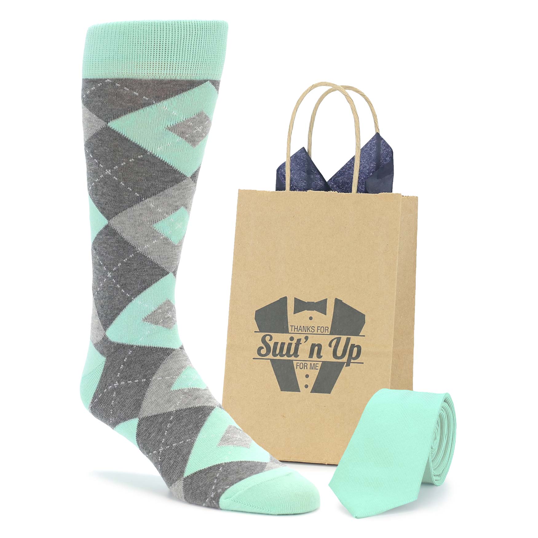 Mint Gray Argyle Wedding Groomsmen Men's Dress Socks U.S. Men's Shoe Sizes 13-16 Mint Gray Argyle Wedding Groomsmen Men's Dress Socks U.S. Men's Shoe Sizes 13-16