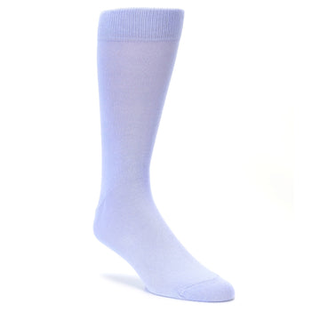 Lavender Solid Color Men's Dress Socks