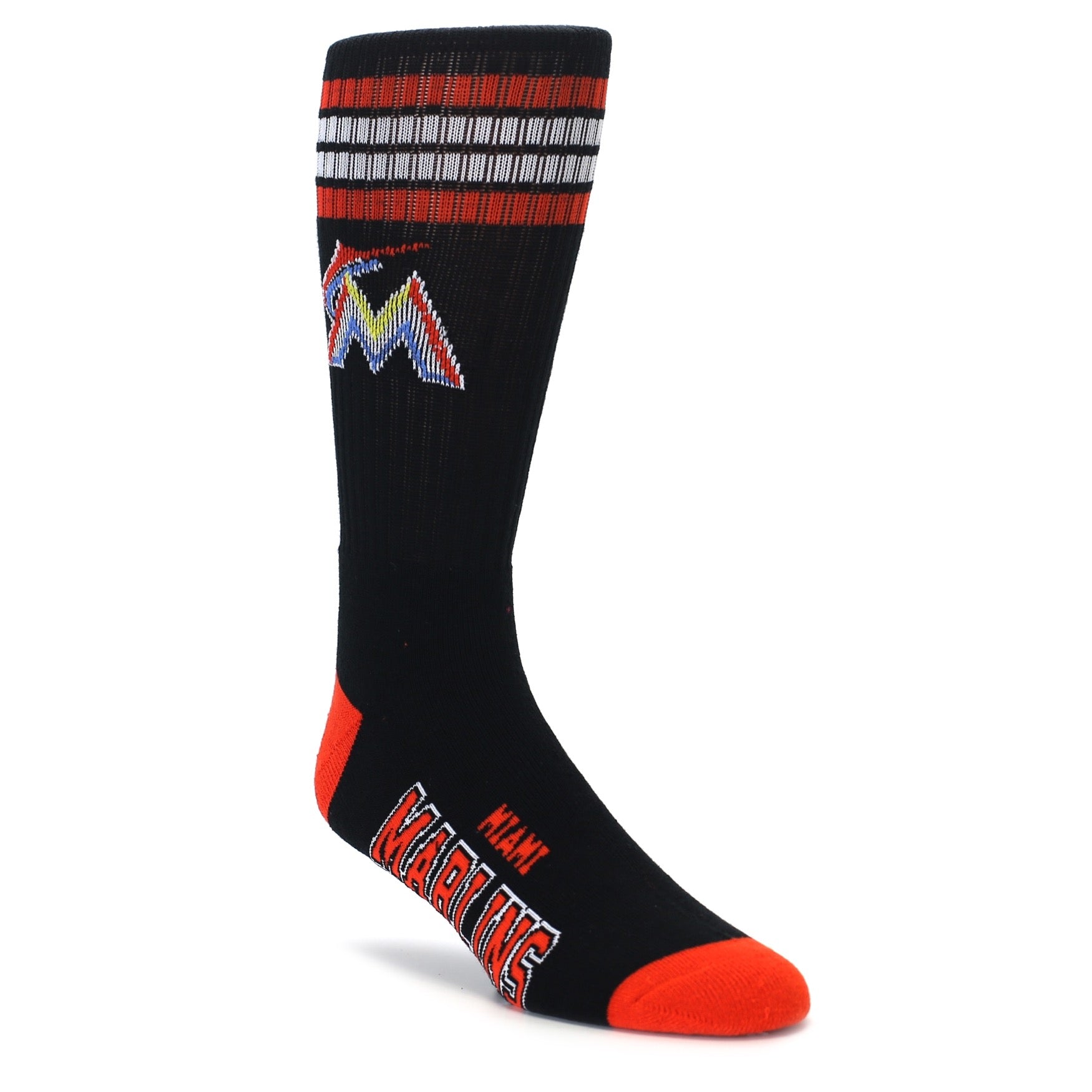 miami marlins mens athletic crew socks FBF