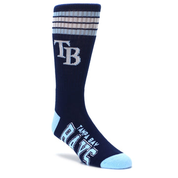 Navy light blue tampa bay rays mens athletic crew socks FBF