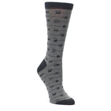 Gray Arrows Women's Dress Socks