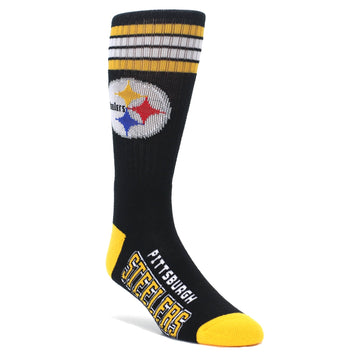 Pittsburgh Steelers Socks - Men's Athletic Crew Socks