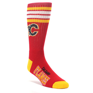 Calgary Flames Socks - Men's Athletic Crew Socks