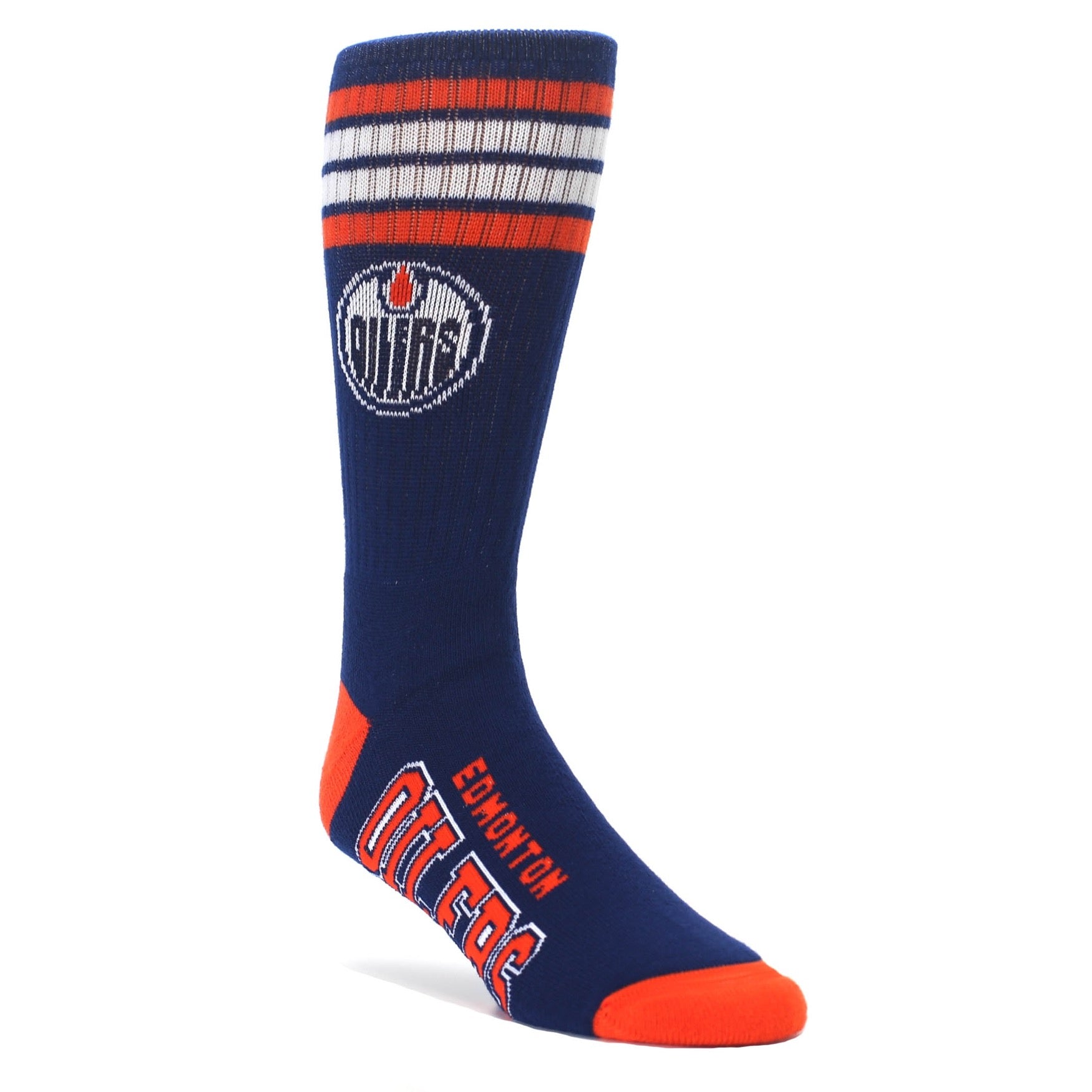 Edmonton Oilers Socks Men's Athletic Crew Socks