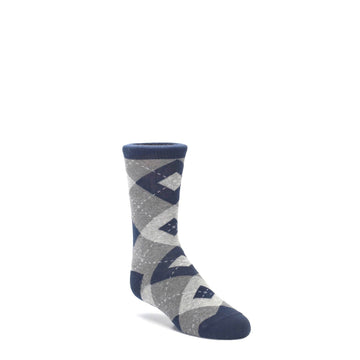 Navy-Gray-Junior-Groomsmen-Kids-Dress-Socks-Statement-Sockwear