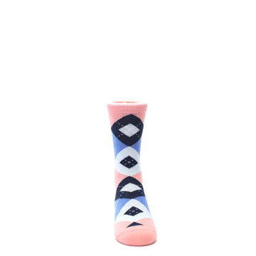 Pink Blue Junior Groomsmen Kid's Dress Socks