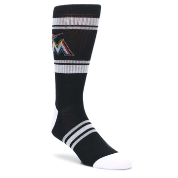 Miami-Marlins-Mens-Athletic-Crew-Socks-PKWY