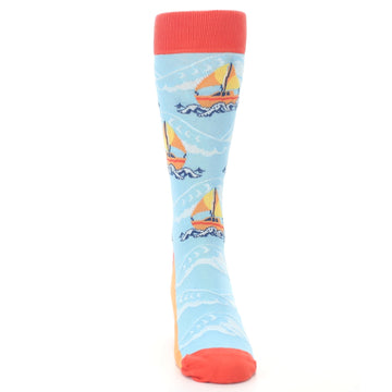 Sailboat Socks - Men's Novelty Dress Socks