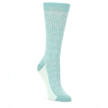 Teal Feather Optics Women's Dress Socks - Statement Sockwear
