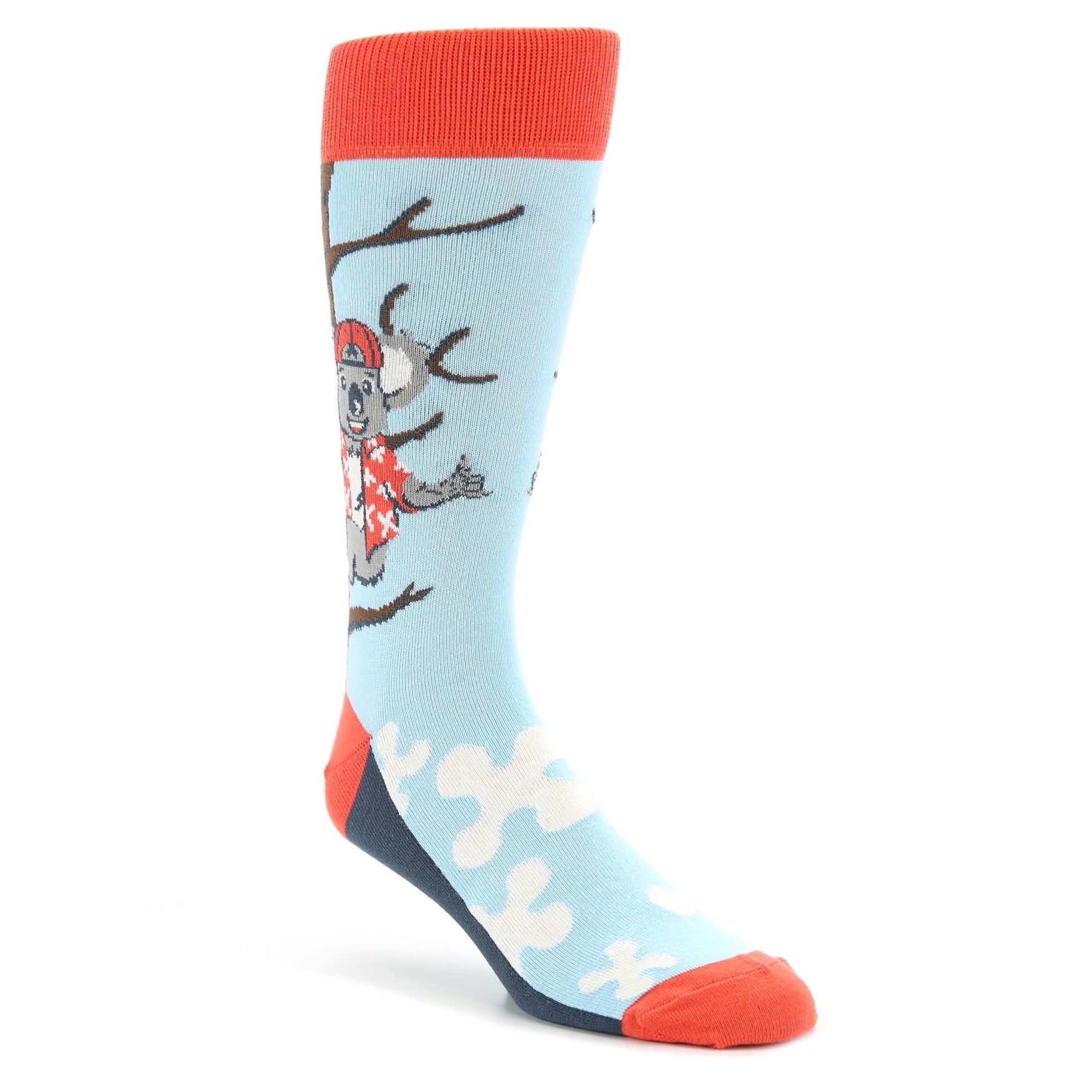 Koalafied To Hang Socks - Men's Novelty Dress Socks U.S. Men's Shoe Sizes 8-12 Koalafied To Hang Socks - Men's Novelty Dress Socks U.S. Men's Shoe Sizes 8-12