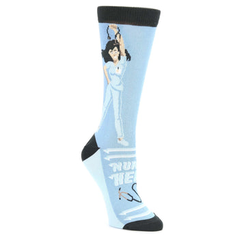 Blue Nurse Socks - Women's Novelty Socks