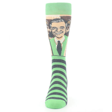 Mister Rogers Neighborhood Socks - Green Men's Dress Socks