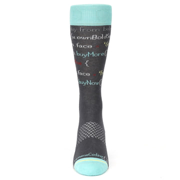 Programming Code Socks - Men's Premium Dress Socks