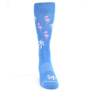 Blue Flamingo Socks -  Men's Premium Dress Socks