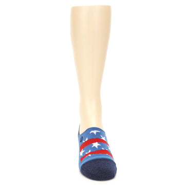 Freedom Stars and Stripes Socks - Men's No Show Socks