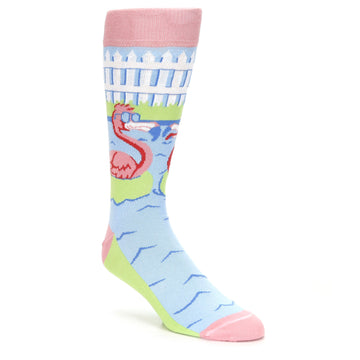 Flamingle Flamingo Socks - USA Made - Men's Novelty Socks