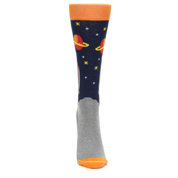 Orange Blue Spaceship Women's Sock