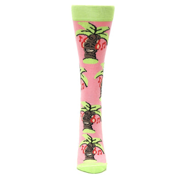 Jammin' Musical Palm Tree - USA Made- Women's Dress Socks