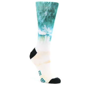 Happy Place Beach Custom Print Women's Socks