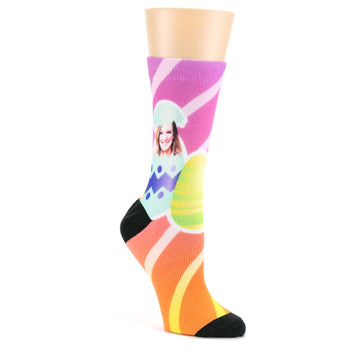 Easter Eggs Custom Face Socks - Women's Custom Socks