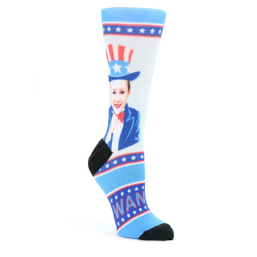 Uncle Sam Custom Face Socks - Women's Custom Socks