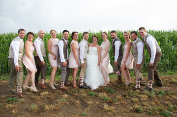 Pink Brown Customized Argyle Men's Groomsmen Wedding Dress Socks