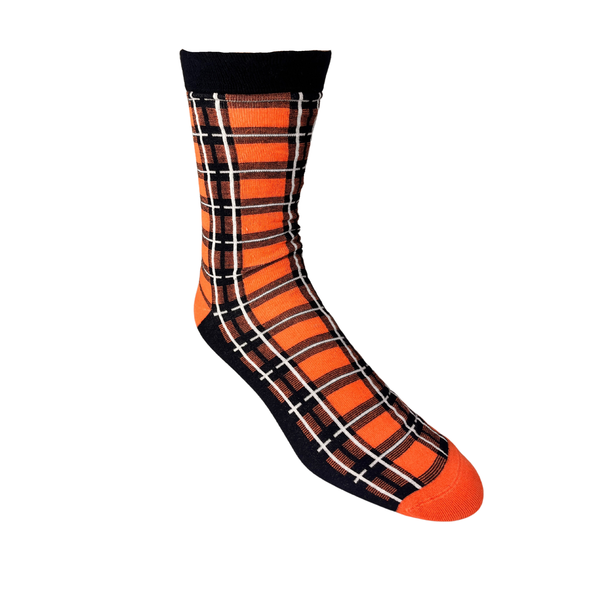 Burnt Orange, Navy Bamboo Socks