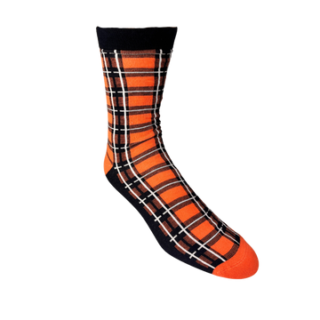 Burnt Orange, Navy Bamboo Socks