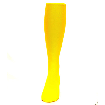 Golden Yellow Solid Color Socks - Men's Over-the-Calf Socks