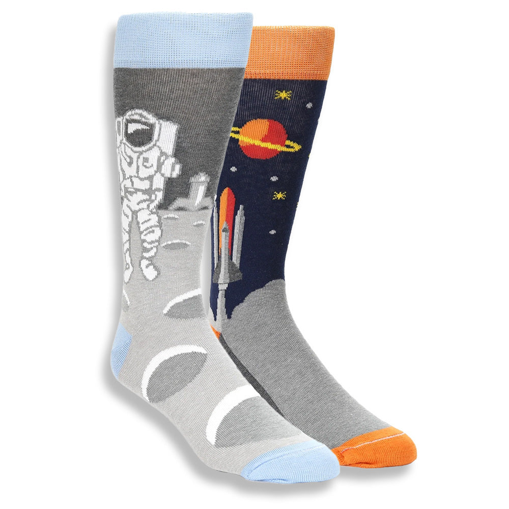 Physics Socks Rockets Space Socks 2-Pack