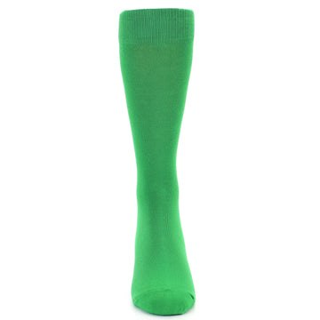 Kelly Green Solid Color Men's Dress Socks