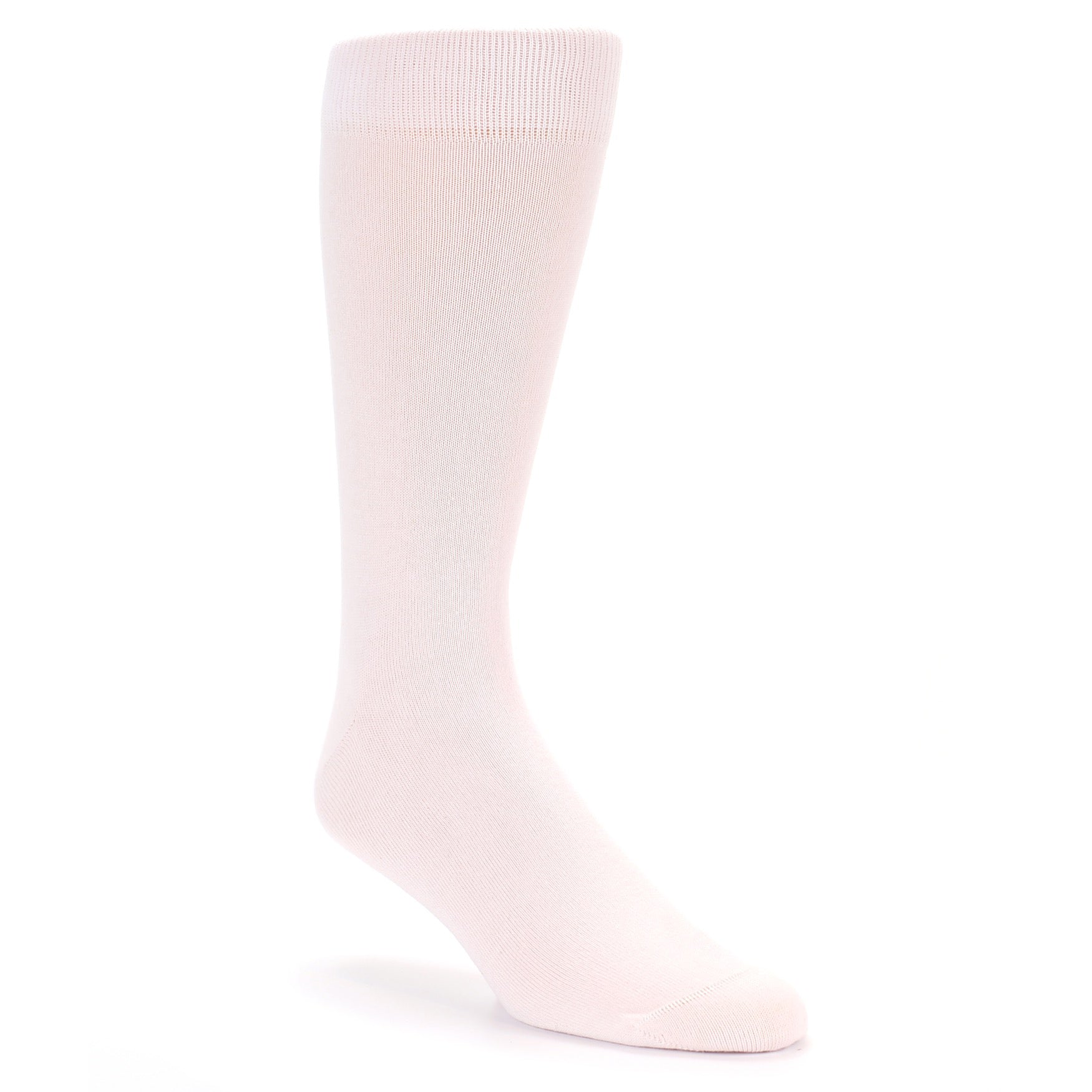 Petal Pink Blush Solid Color Men's Dress Socks