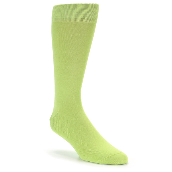 Lime Green Solid Color Socks - Men's Dress Socks Lime Green Solid Color Socks - Men's Dress Socks