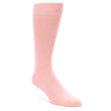 Blossom Pink Solid Color Men's Dress Socks