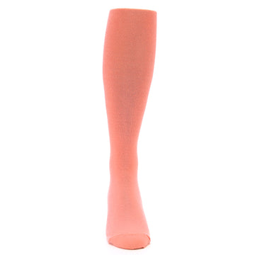 Coral Solid Color Socks - Men's Over-the-Calf Socks