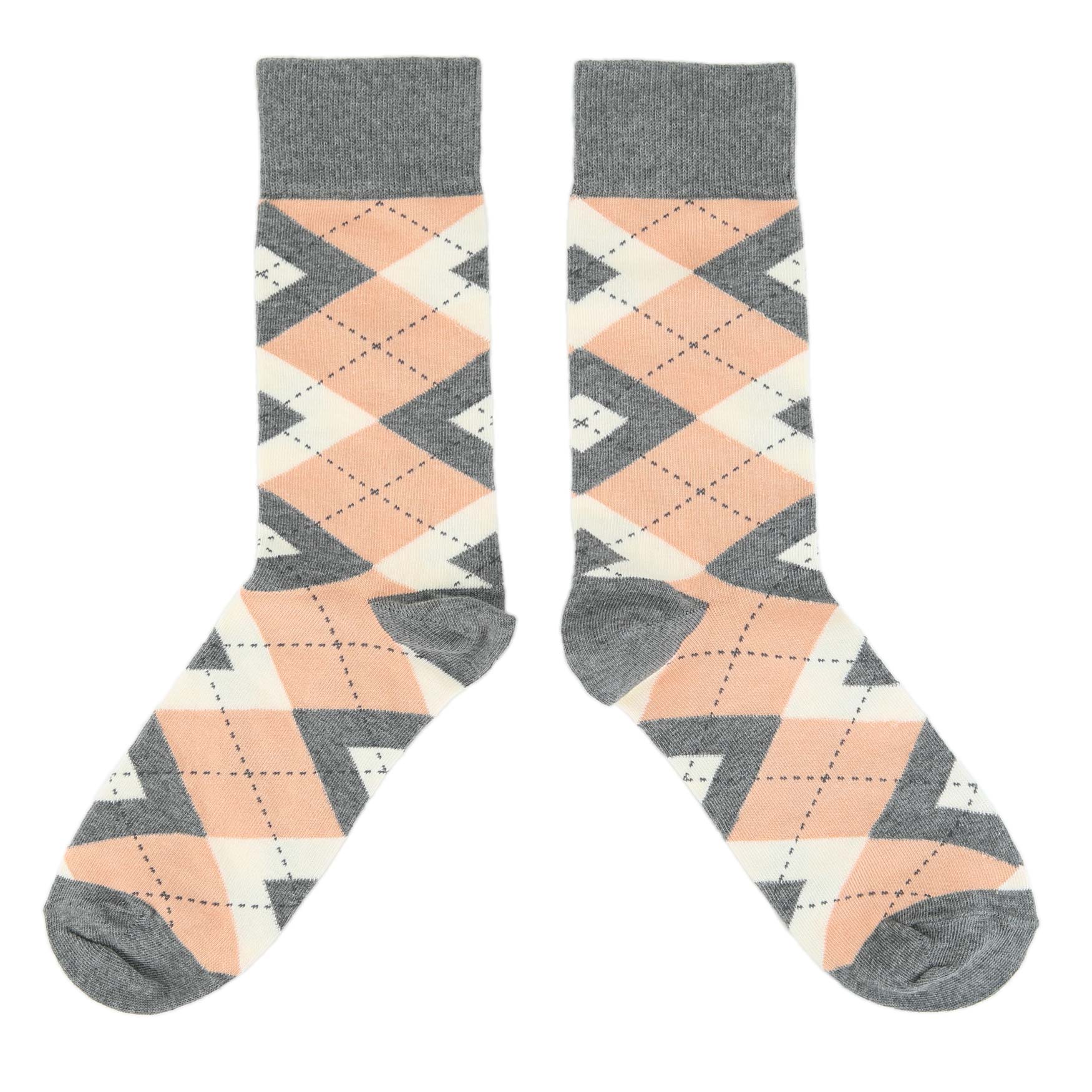 pink and grey mens dress socks Men's Blush Pink and Gray Striped Socks TieMart