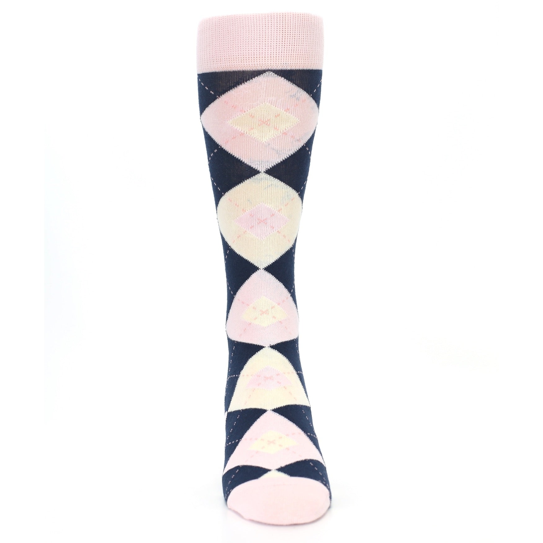 Petal Pink Blush Navy Argyle Wedding Groomsmen Mens Dress Socks U.S. Mens Shoe Sizes 8-12 Petal Pink Blush Navy Argyle Wedding Groomsmen Mens Dress Socks U.S. Mens Shoe Sizes 8-12