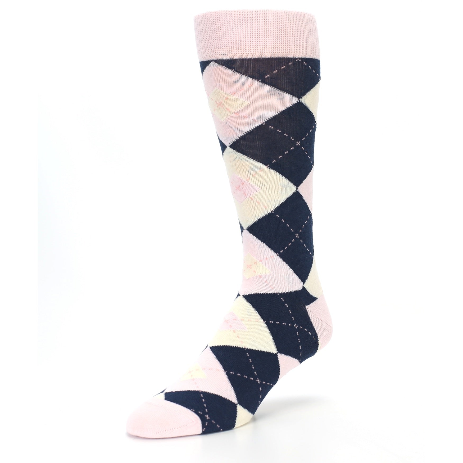 Navy and shop pink mens socks