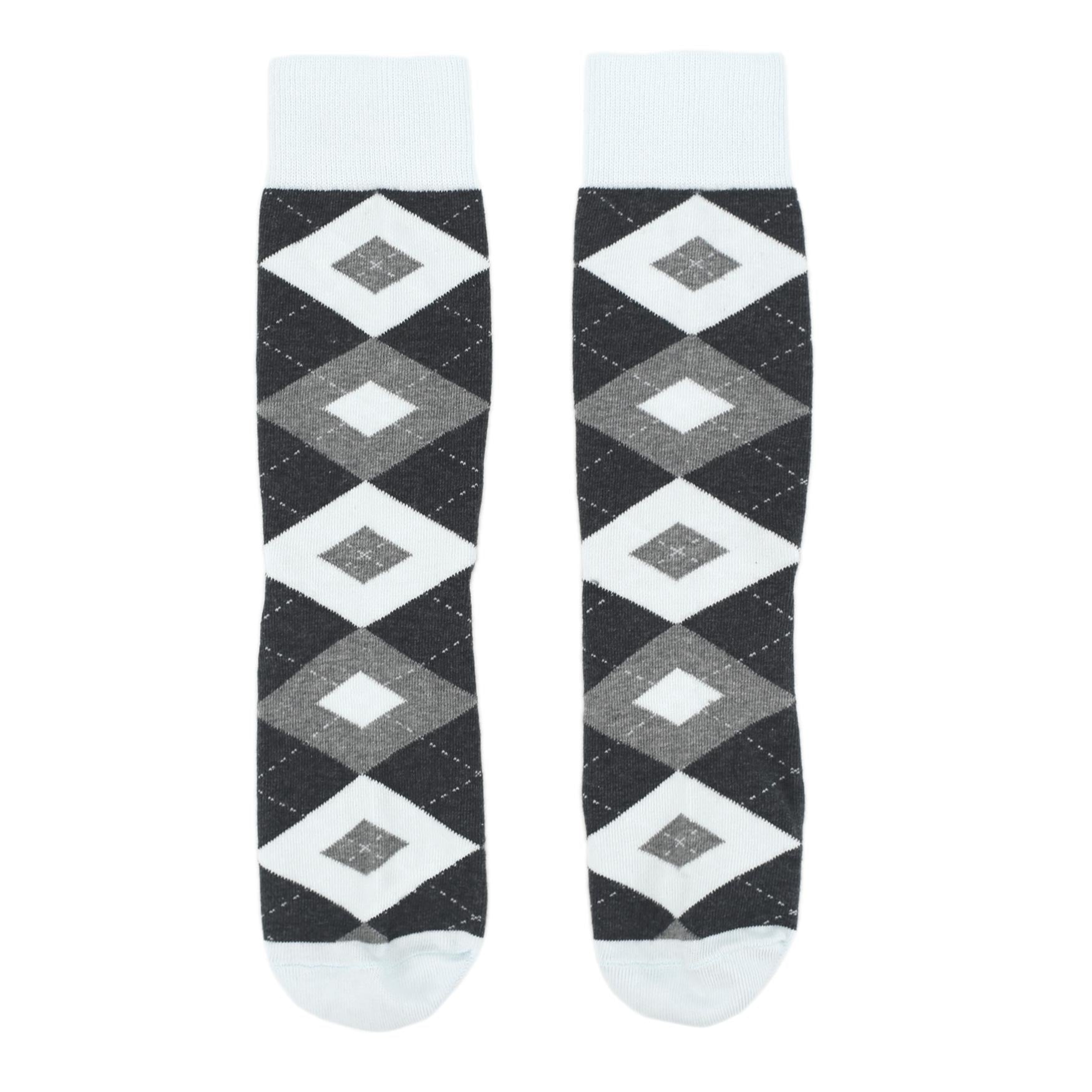 Mist-Light-Blue-Grey-Argyle-Mens-Dress-Socks-Statement-Sockwear-overhead