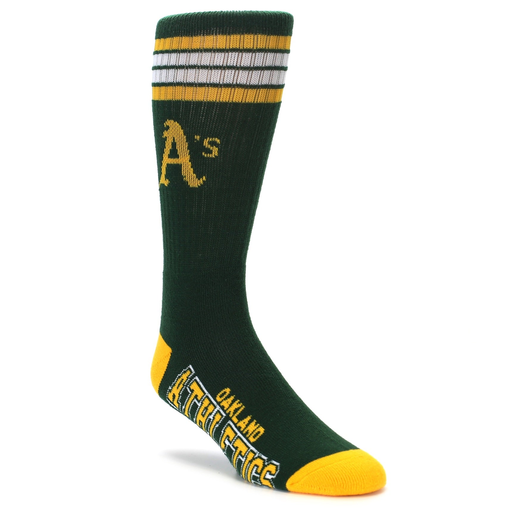 mens athletic crew socks Oakland Athletics FBF