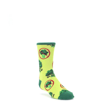Green Broccoli Monster Kids Dress Socks Socksmith
