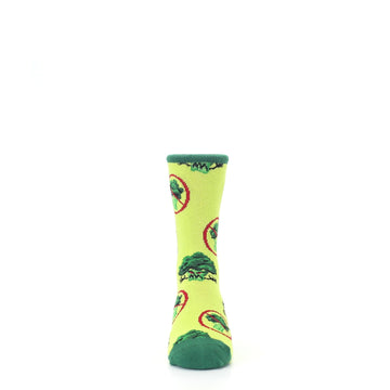 Green Broccoli Socks - Kid's Novelty Socks