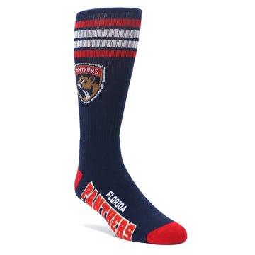 Florida Panthers Socks - Men's Athletic Crew Socks