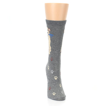 Gray Dog Walk Socks - Women's Novelty Socks