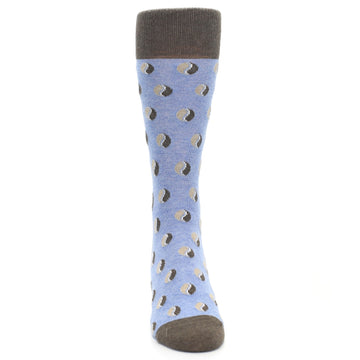 Light Blue Coffee Socks -  Men's Novelty Dress Socks