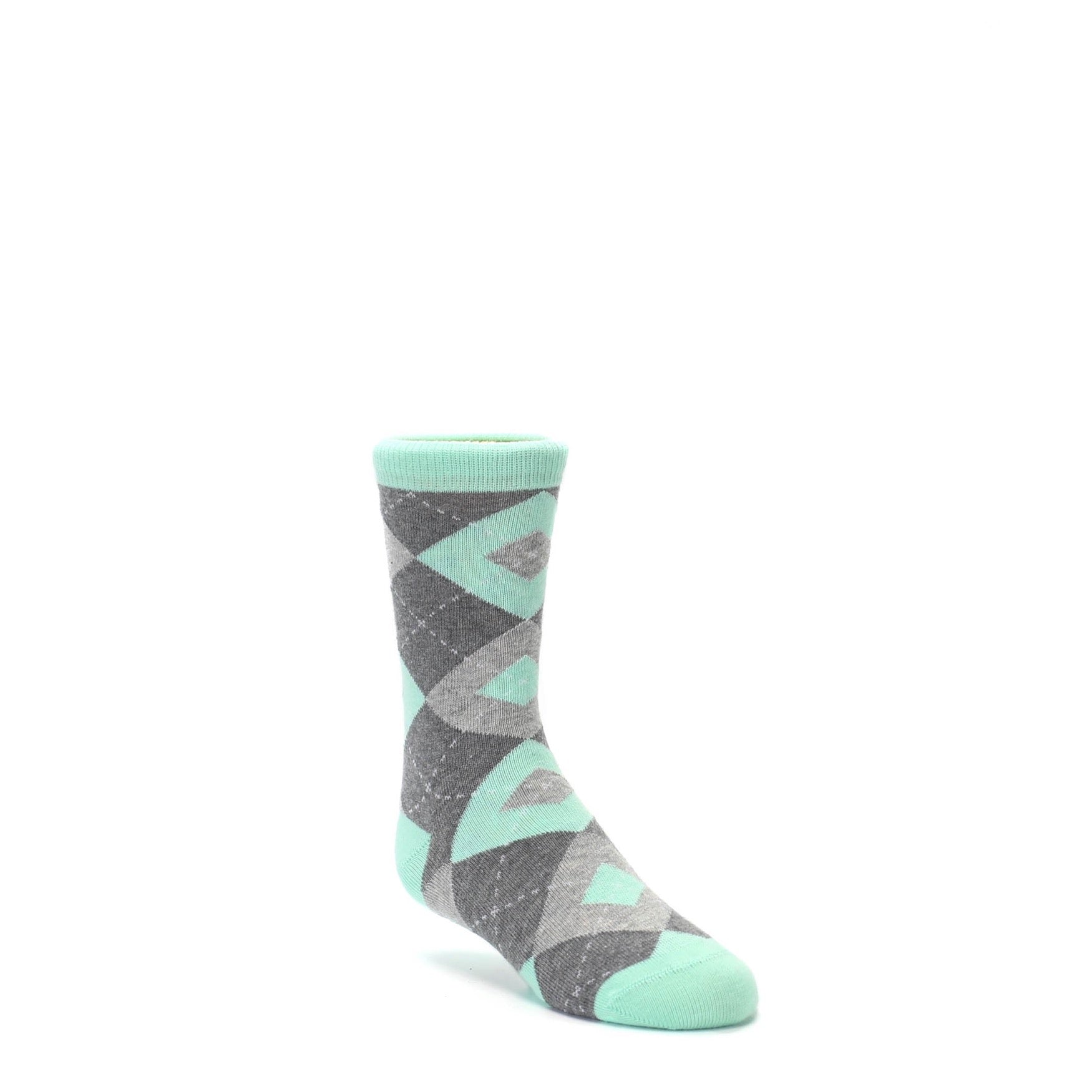 Mint Gray Junior Groomsmen Wedding Socks